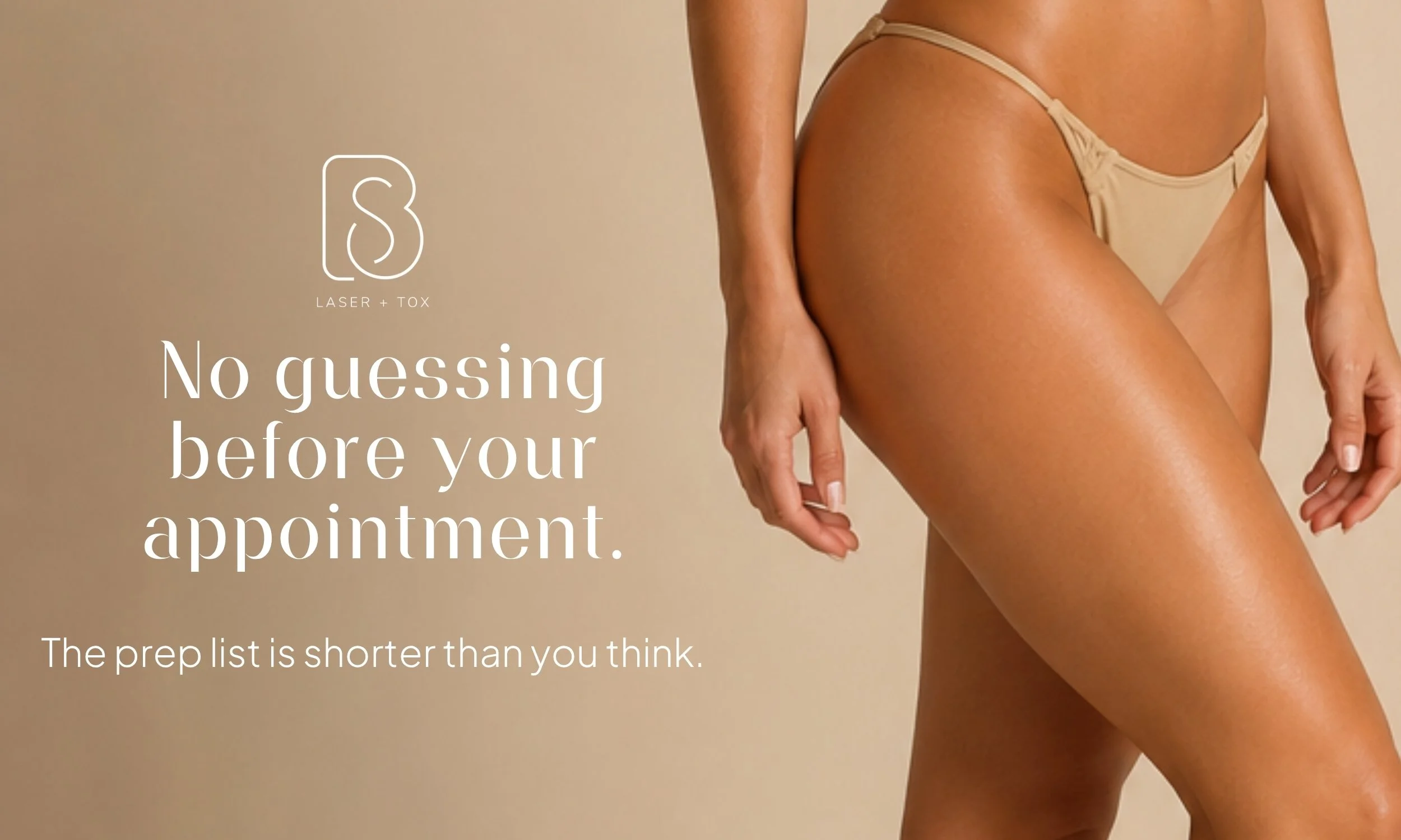 Brazilian laser hair removal preparation
