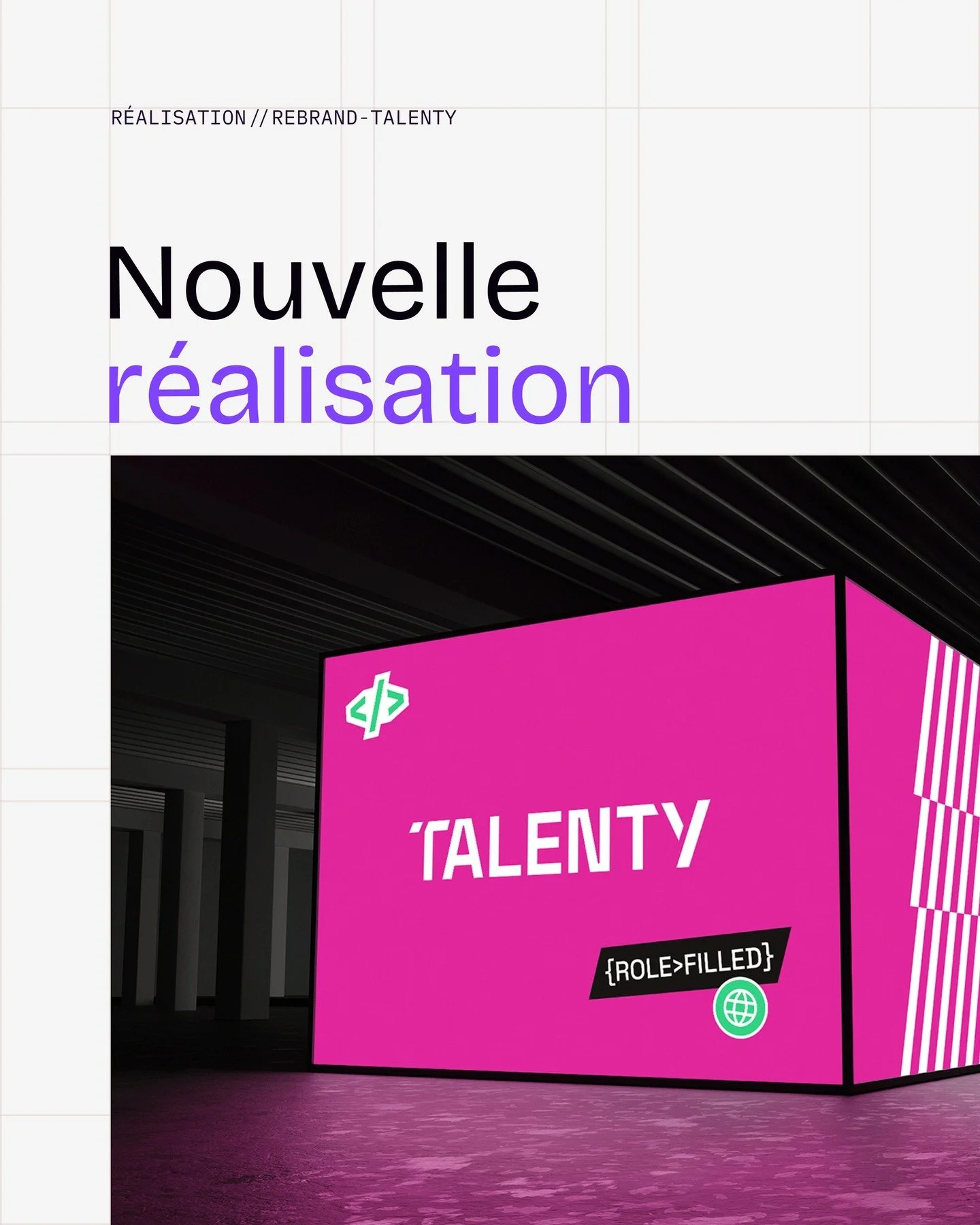 Talenty &eacute;volue. Nouveau branding. M&ecirc;me exigence. 

Un positionnement plus clair, plus assum&eacute;, plus align&eacute; avec la fa&ccedil;on de Karolynn de voir le recrutement tech : structur&eacute;, r&eacute;fl&eacute;chi, et pens&eacu