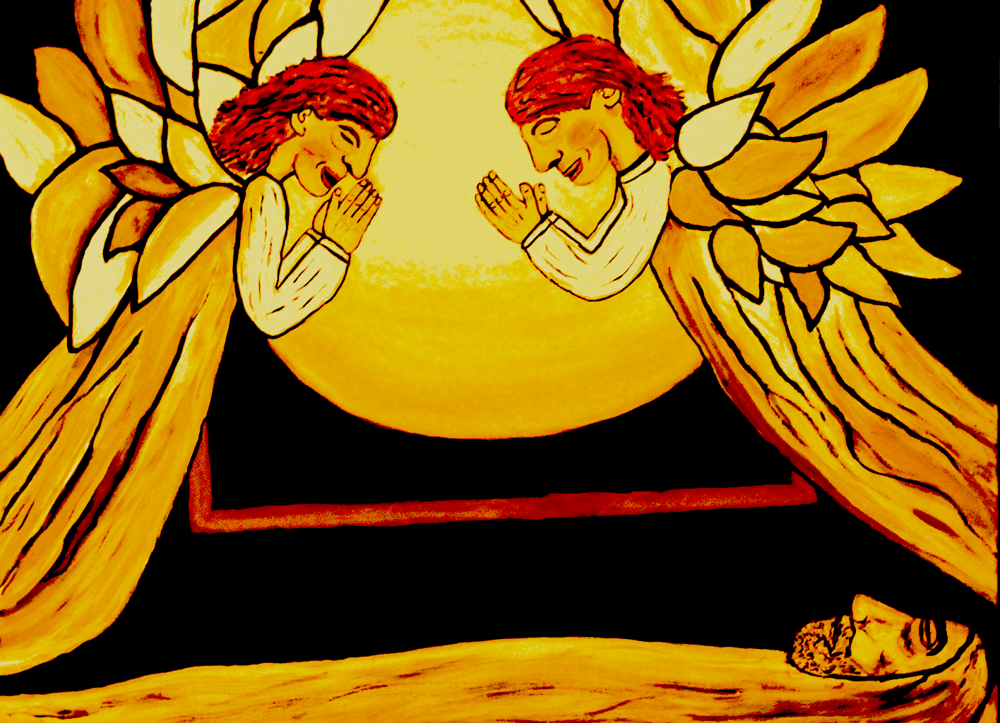 2 Angels Over Christ (Blake Re-do)