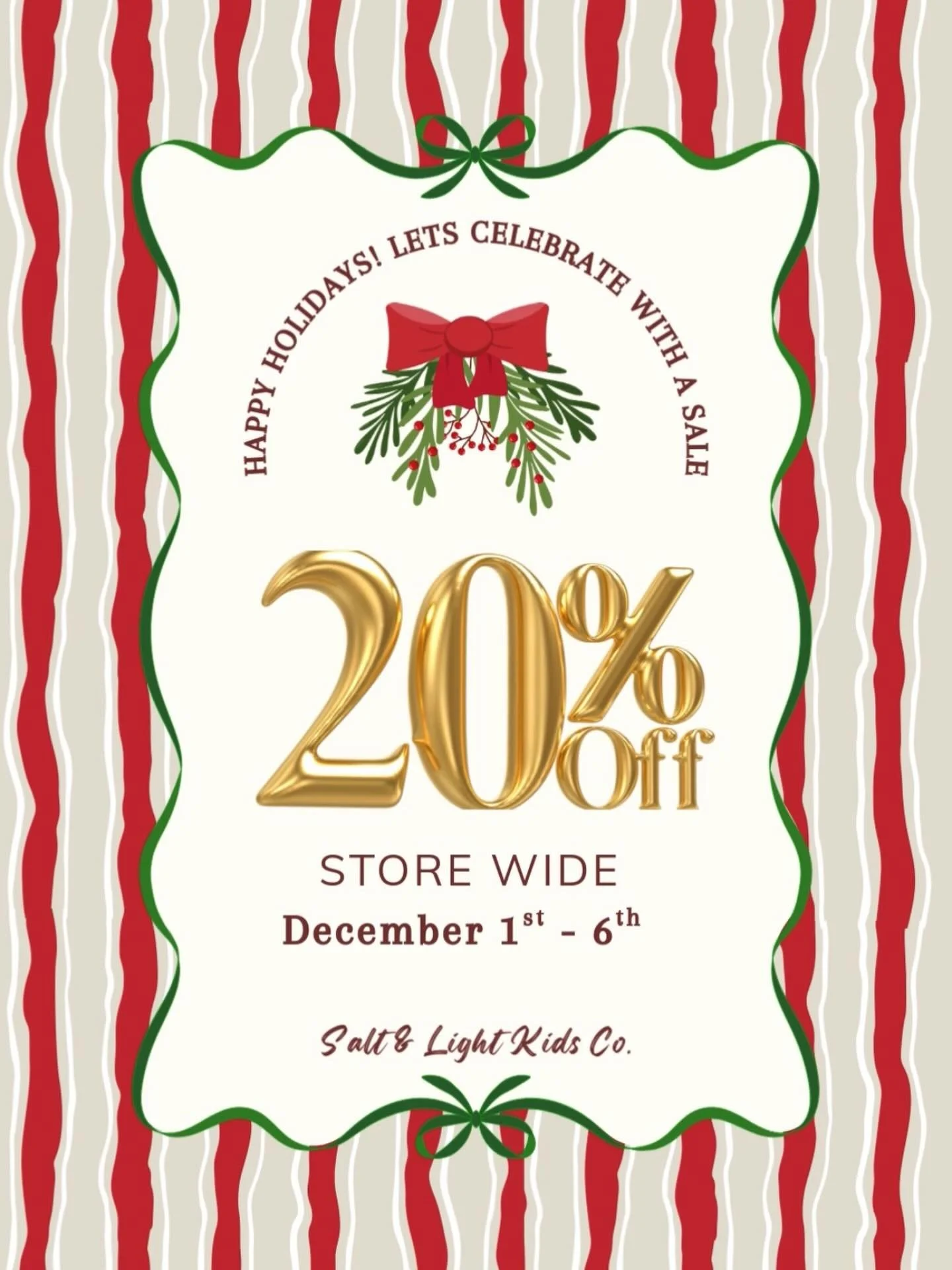 ✨ 20% OFF SALE! ✨
A little thank you for always supporting our small business &mdash; we&rsquo;re so grateful for this community. ❤️

Our shop is stocked with tons of toys, cozy clothes, and the sweetest gifts for Christmas. Come snag something speci