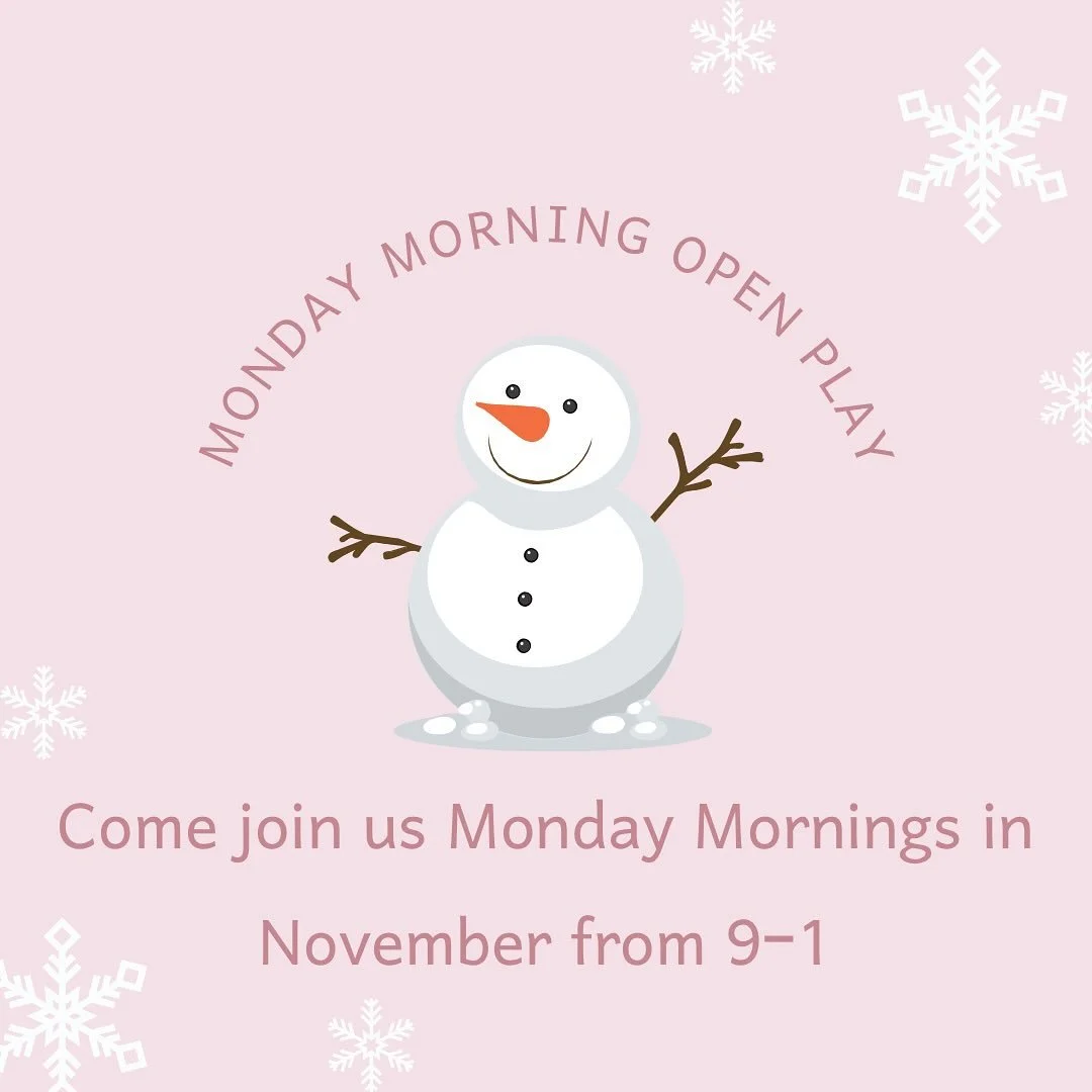 It&rsquo;s getting chilly outside ❄️ &mdash; come warm up with us every Monday morning in November from 9&ndash;1!
Let the kids explore our cozy indoor play town while you sit back, relax, and sip your coffee ☕️.
Imagination and fun guaranteed! 💭💛
