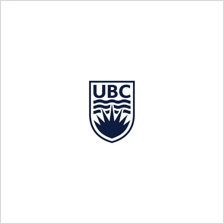 University of British Columbia (UBC) logo in navy blue on a white background.