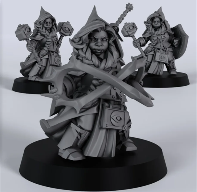 TFM - Vigilant Dwarf Cleric (Single Unit) (Unpainted)
