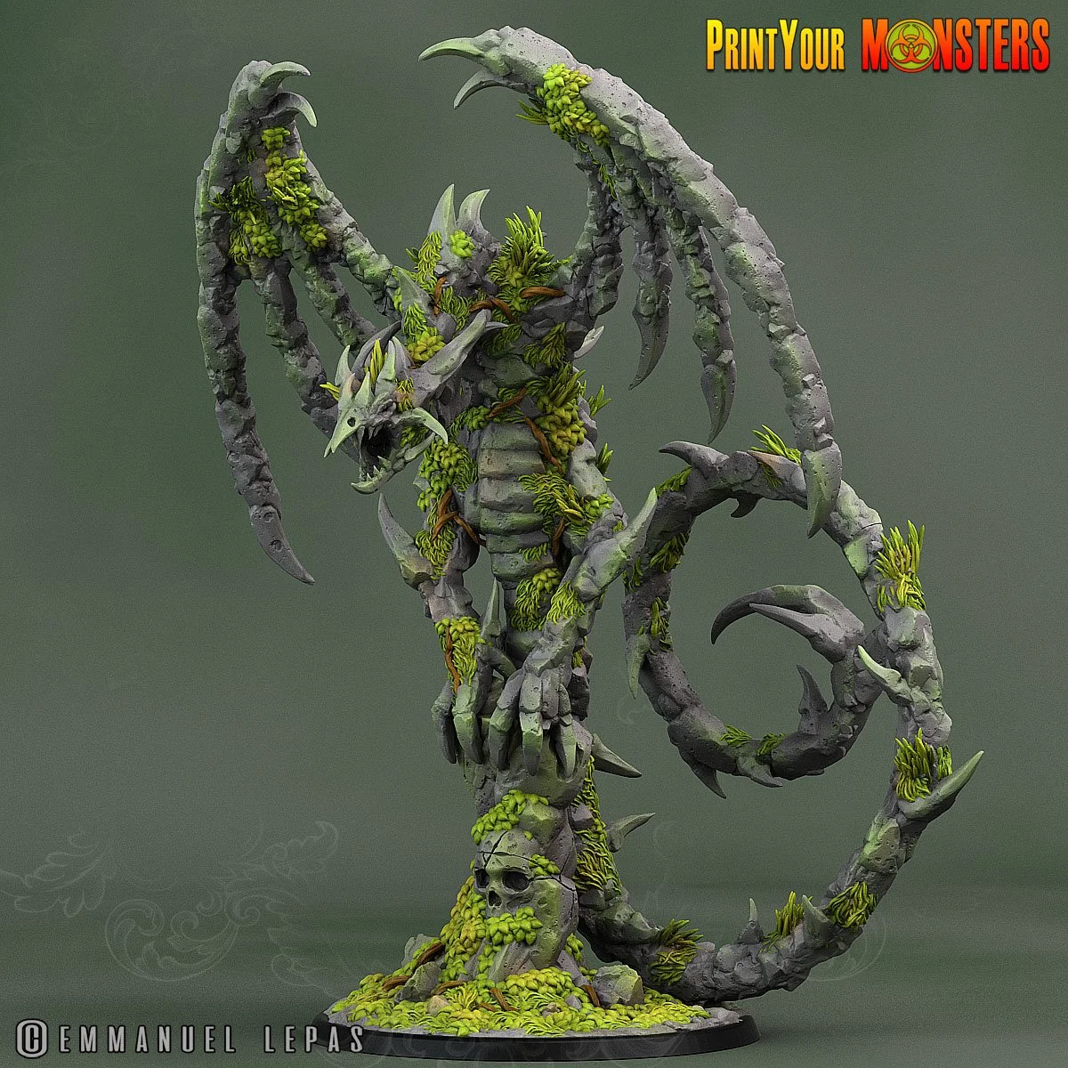 PYM - Rock Dragon Huge Miniature w/ Deluxe Base