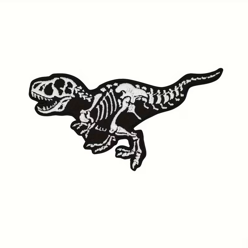 Hook and Loop T-Rex Skeleton Patch