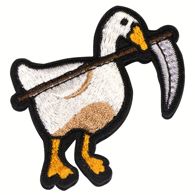 Iron-on Murder Goose Scythe Patch