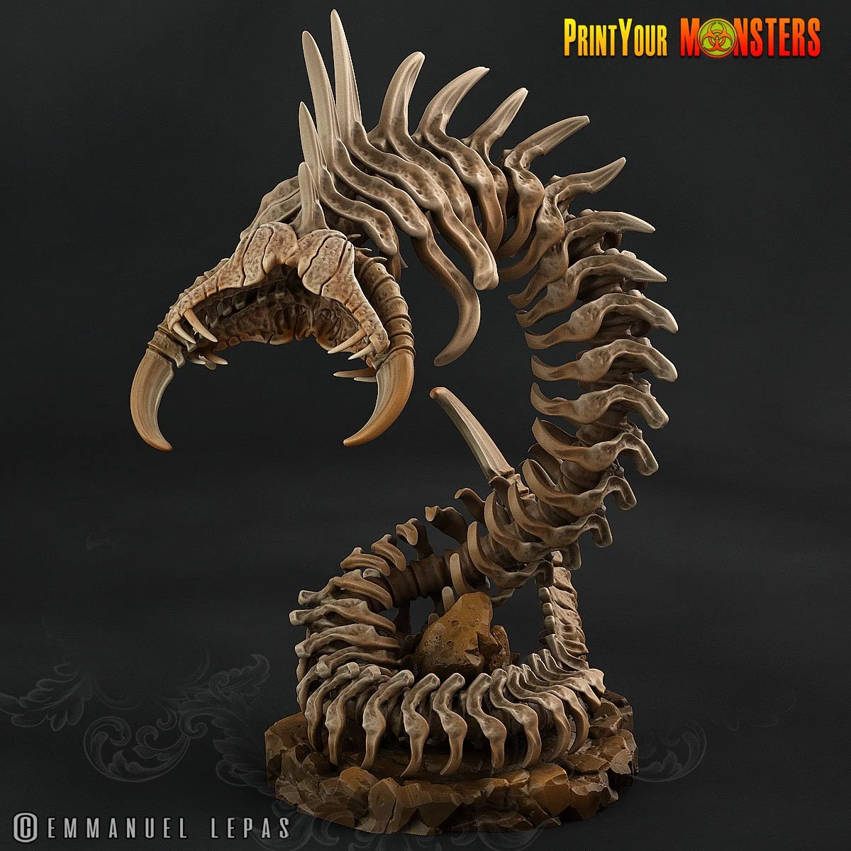PYM - Great Bone Serpent Tabletop w/ Dynamic Base