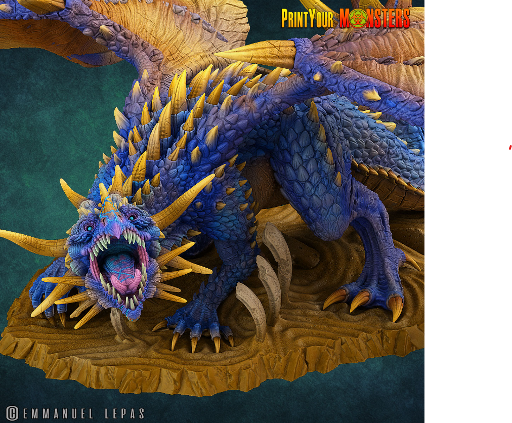 Desert Dragon 3D Printed Model