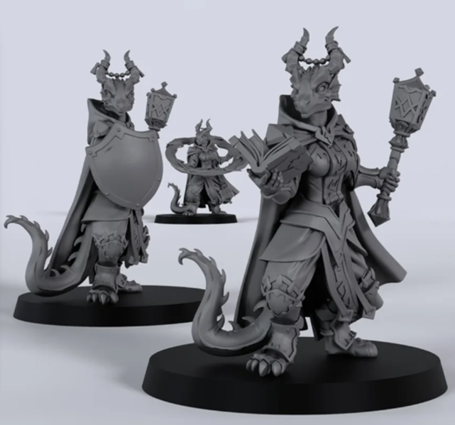 TFM - Elegant Draconic Cleric (Single Unit) (Unpainted)