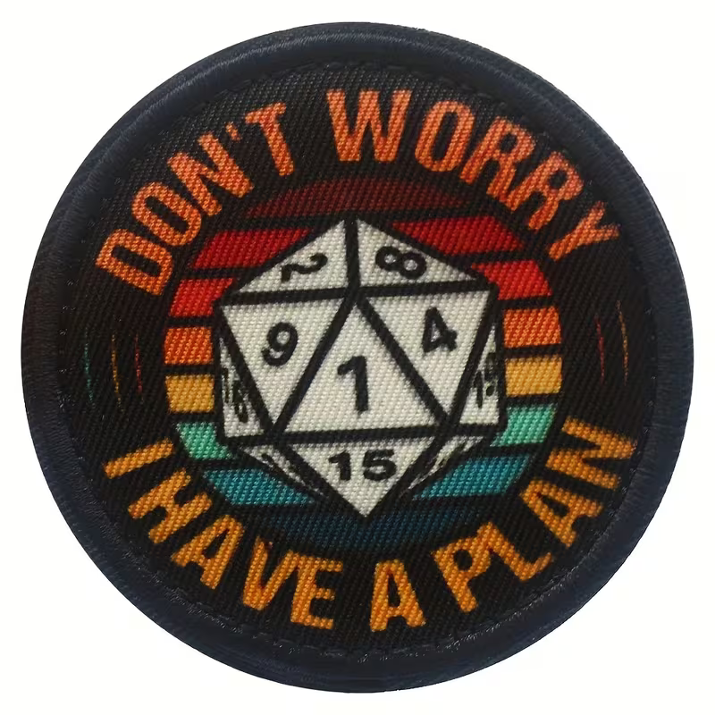 Hook and Loop 'Don't Worry I Have A Plan' Patch