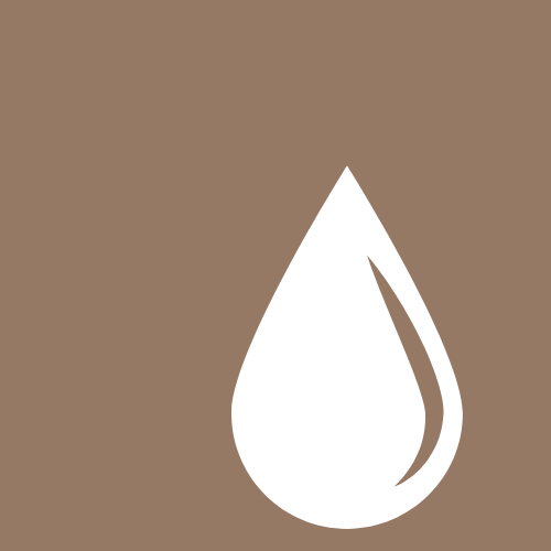 droplet icon brown background