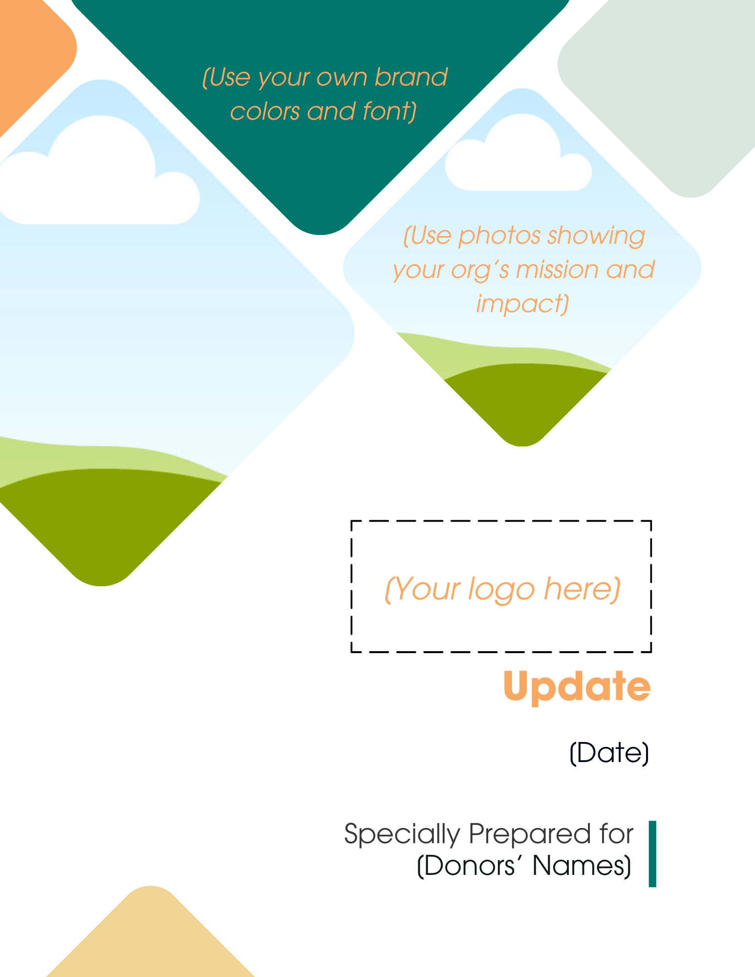 Organizational update template