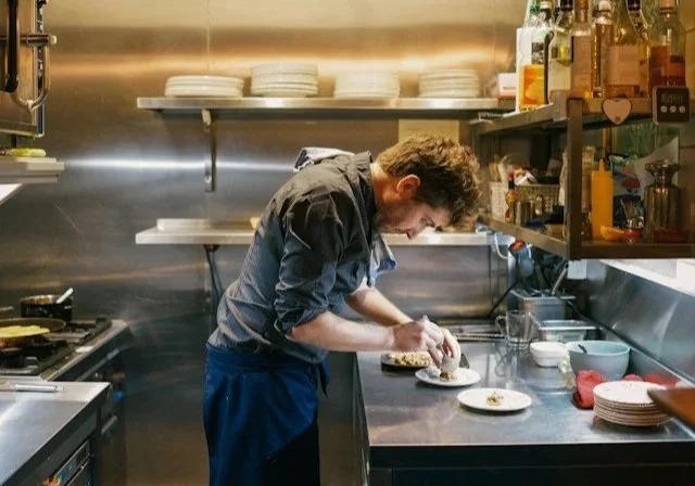 Cook in a restaurant kitchen