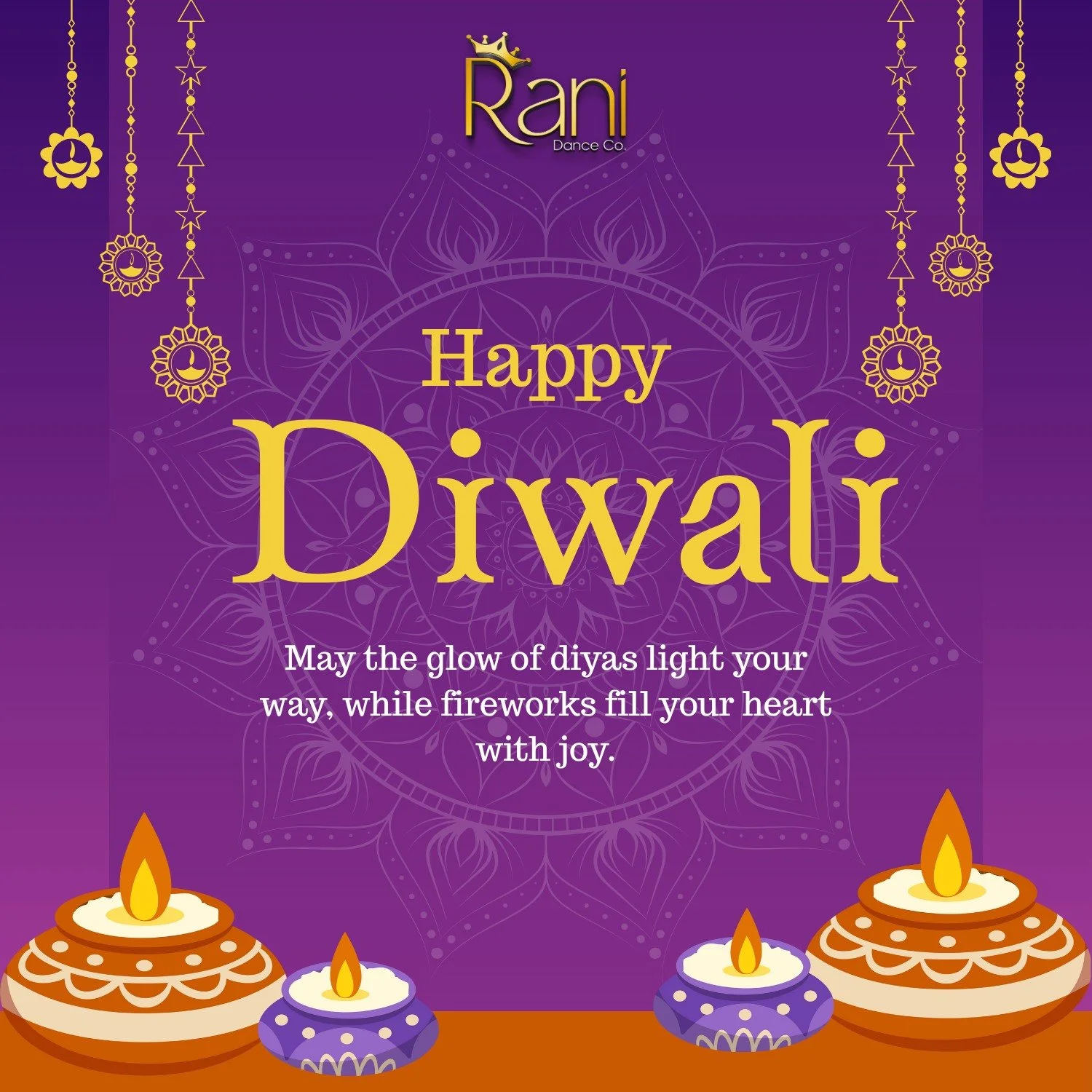 Celebrate the festival of lights with the rhythm of joy! 

Wishing everyone a vibrant and energetic Diwali from Rani Dance Company&mdash;where every moves shine as bright as the diyas! ✨🪔💃

#danceclasses #ranidanceco #bollywooddance #chicagodance #