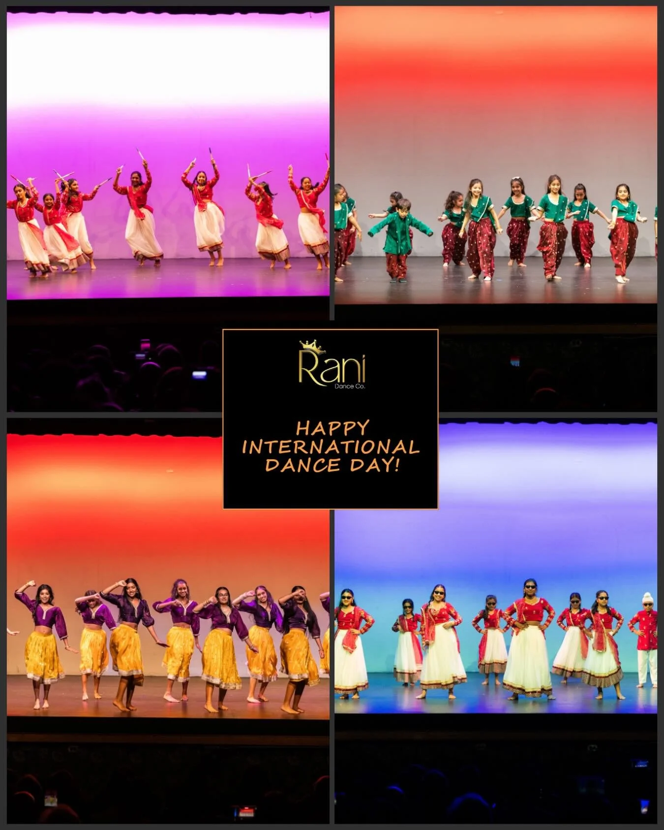 Happy International Dance Day!! Thank you for making Rani Dance part of your dance journey ❤️🕺💃