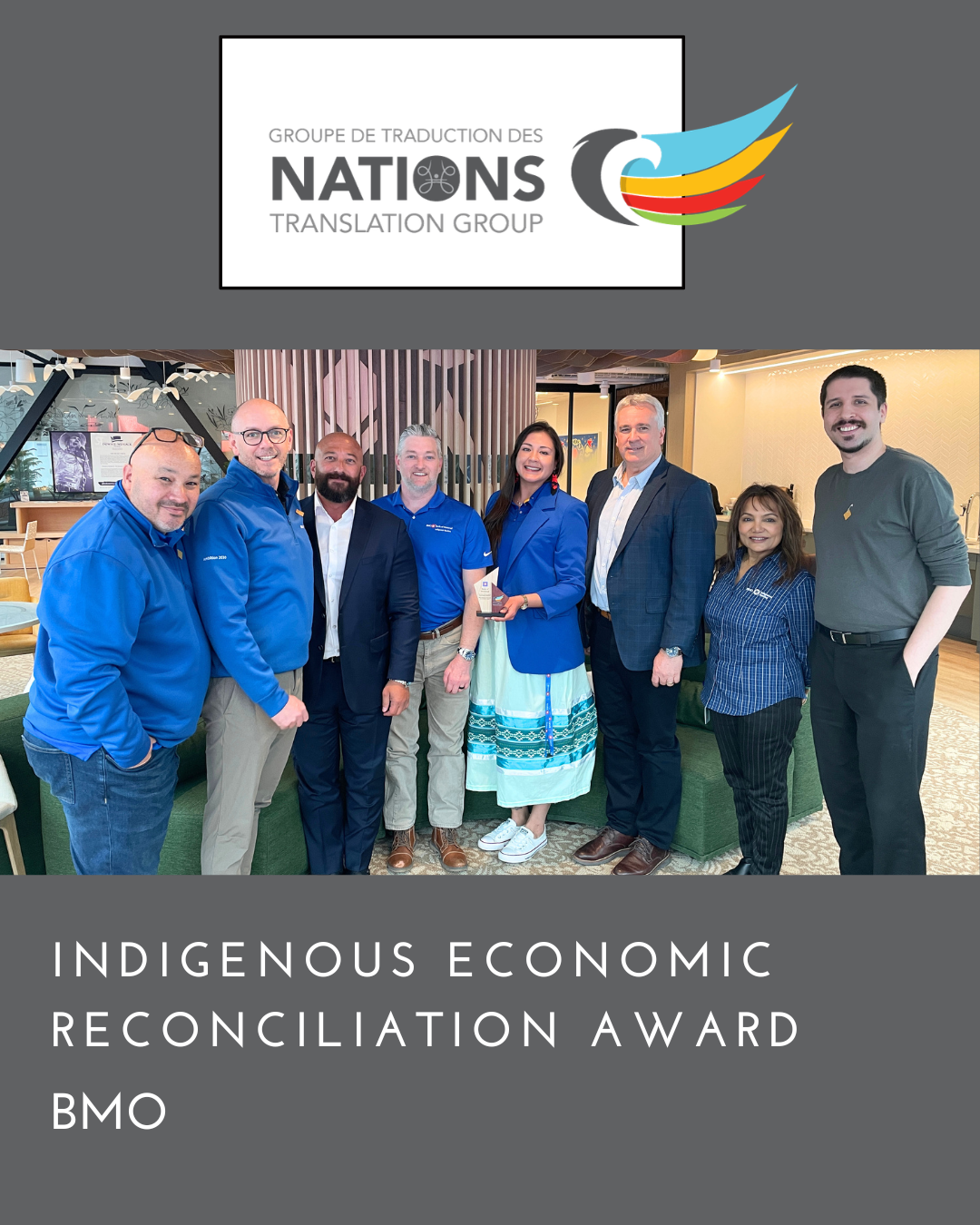 NATIONS Translation Group Awards BMO the 2026 Indigenous Economic Reconciliation Award