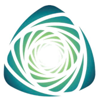 Logo for the Center for Integrative Psychotherapy. Abstract swirling pattern in shades of blue, green, and white.