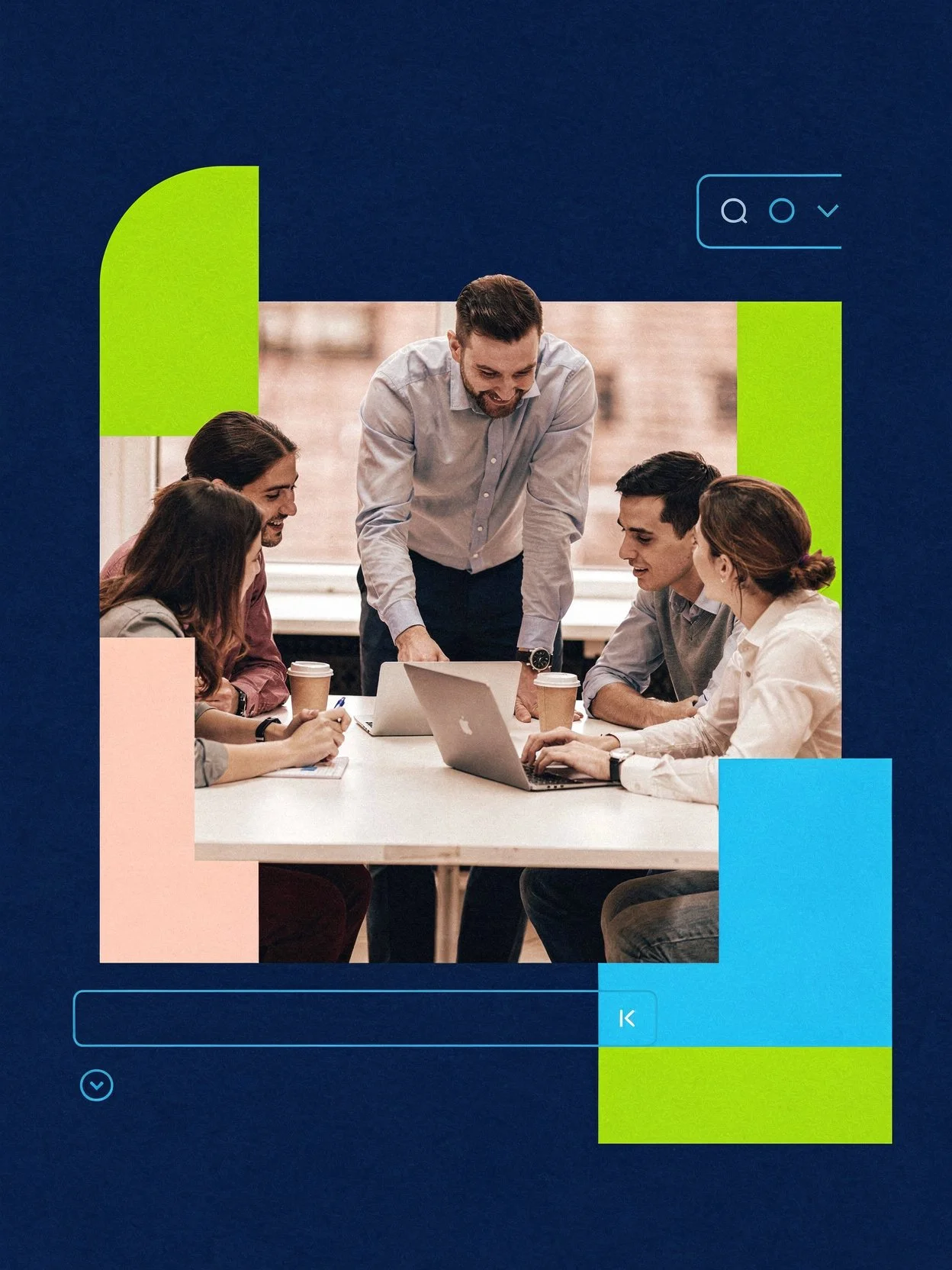Ongoing AI adoption support with a business team at work