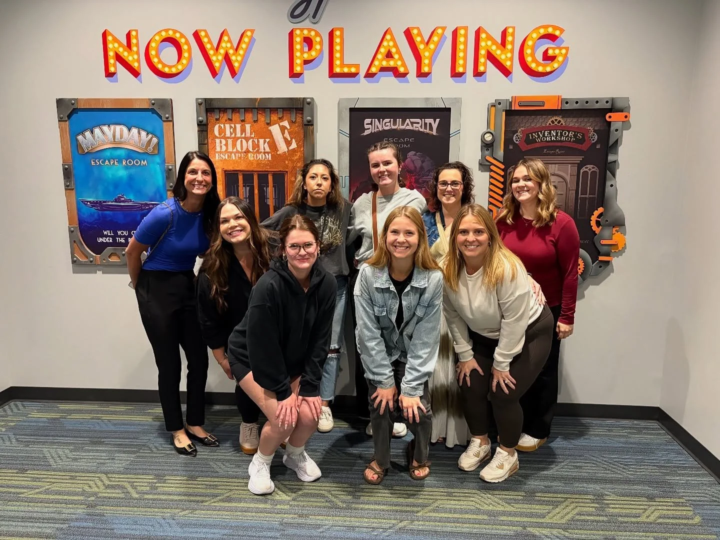We did it!!! We broke free in only 42 mins! This group has a very bright escape room future. 🤣 We just might need to come up with a team name.

#goteam