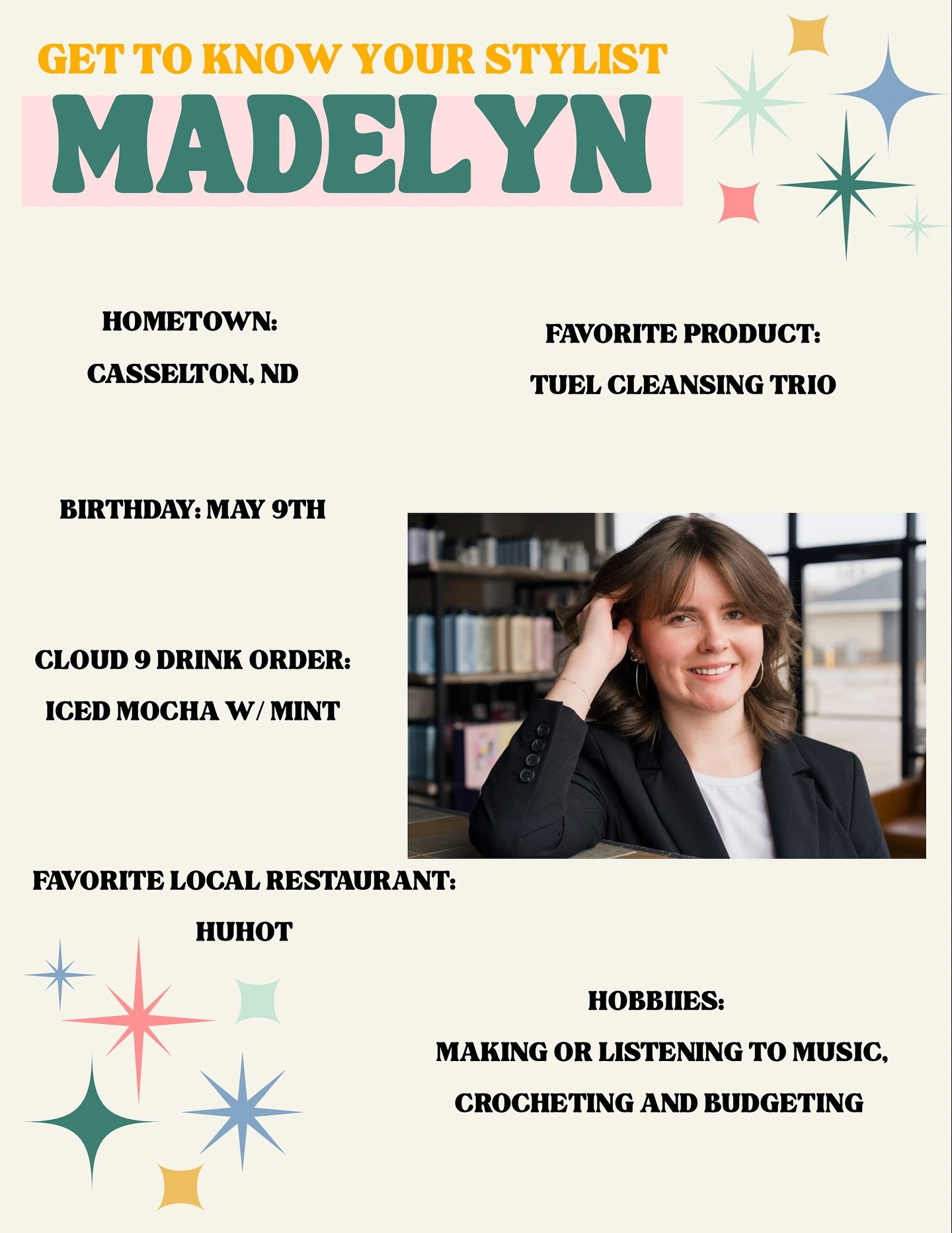 Madelyn - the facial queen!