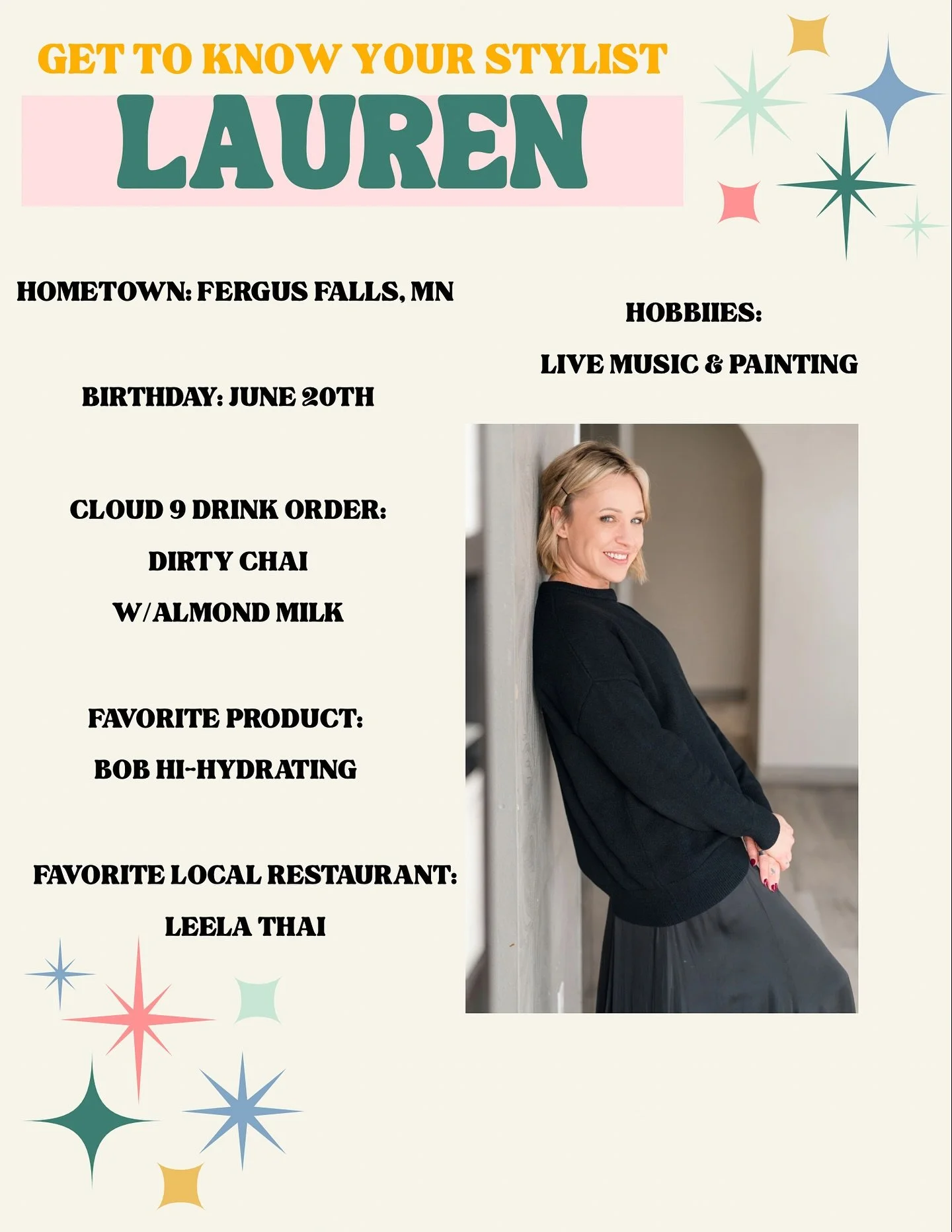 Meet Lauren, our little go getter with incredible talent!