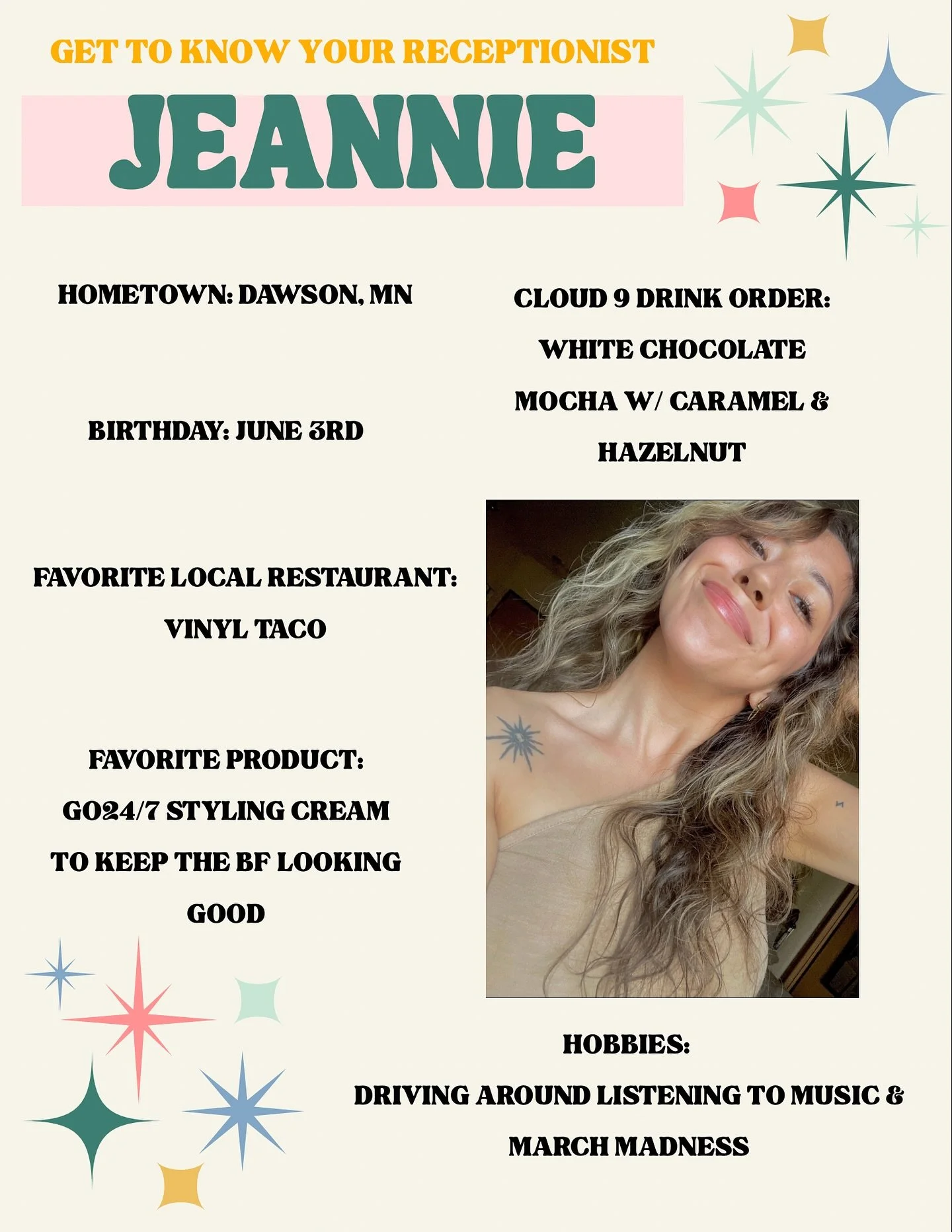 The well oiled machine that keeps us all in line, Jeannie!!!