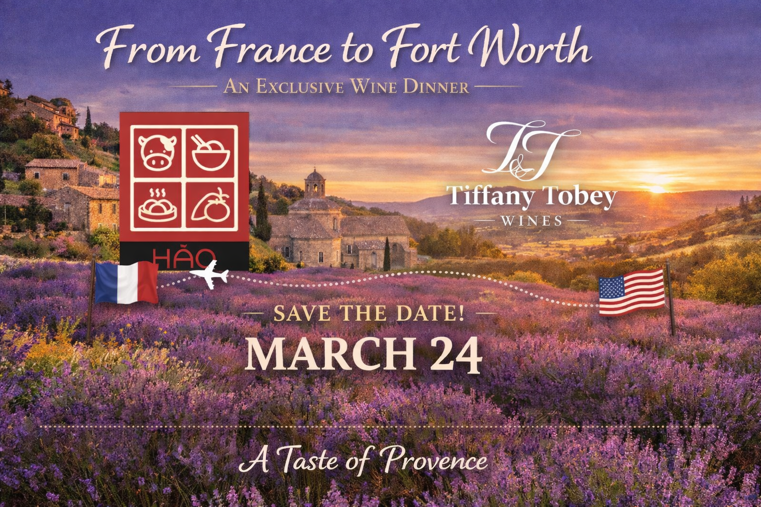 Provence Dinner w/ Tiffany Tobey Wines