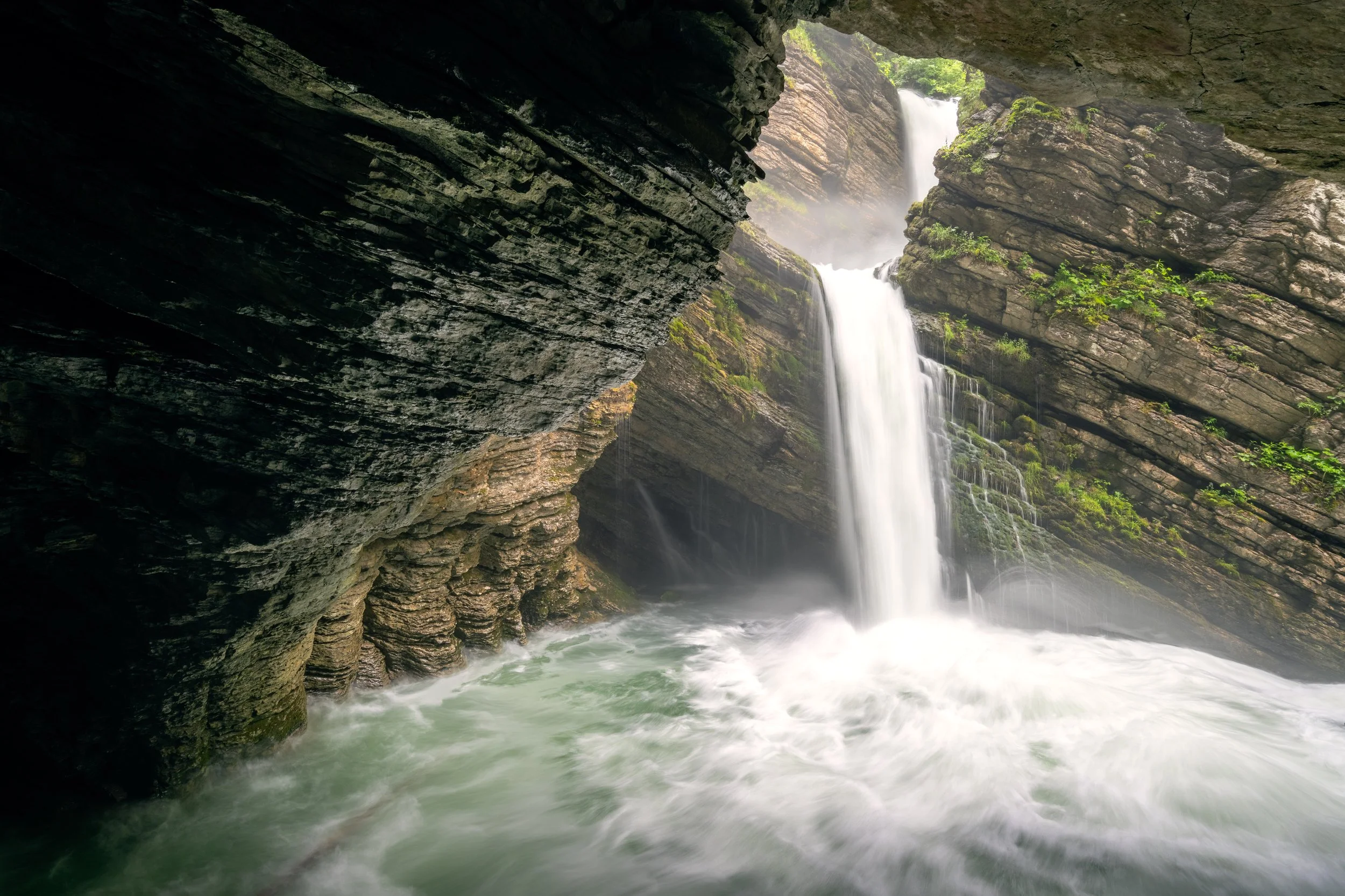 Wasserfall - Thurfälle - Wandbild