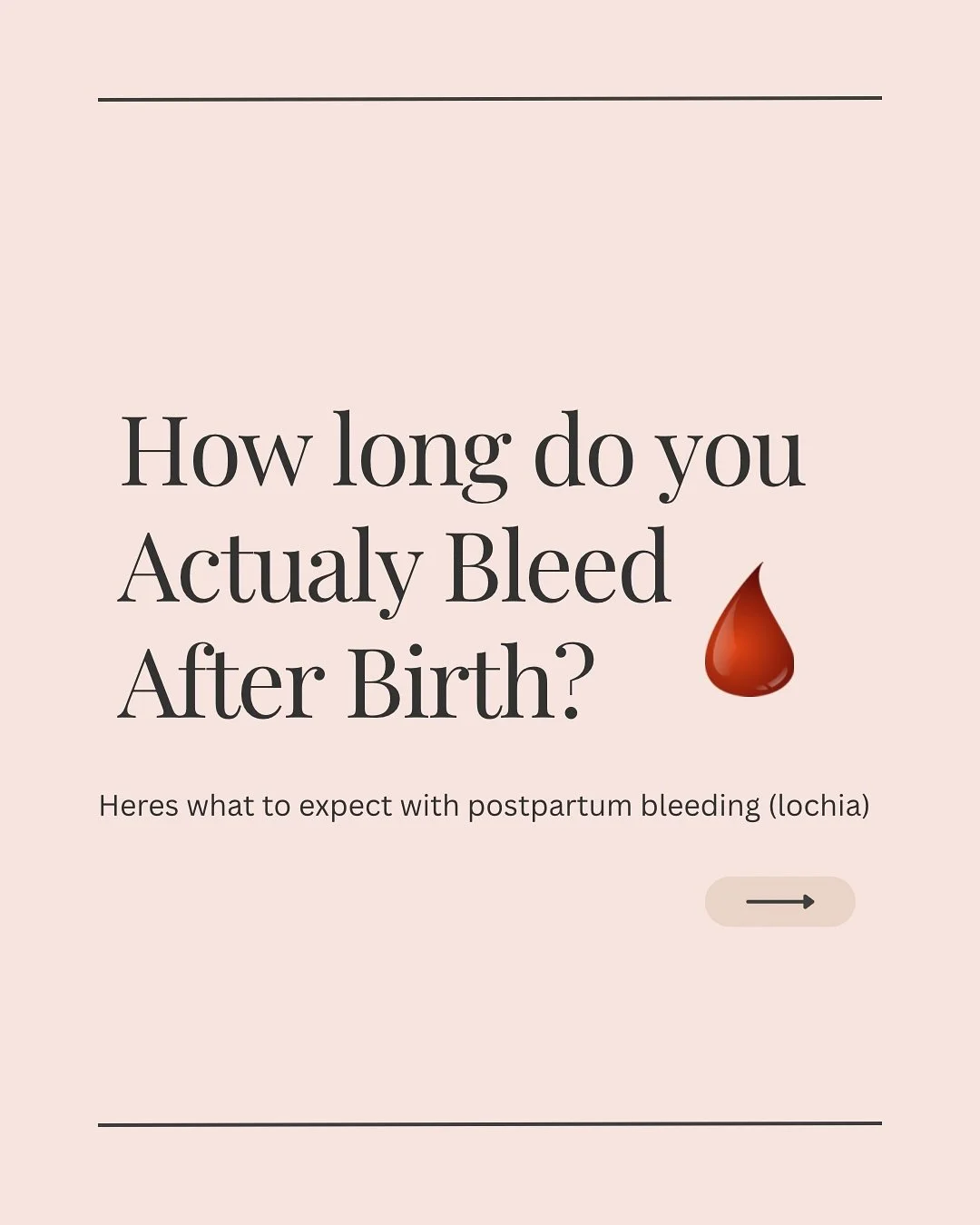 🩸 How long do you bleed after birth?
It&rsquo;s called lochia&mdash;and yep, it can last weeks. I had no idea my body would still be bleeding a month later. I remember standing in the shower wondering if it was normal or if something was wrong. No o