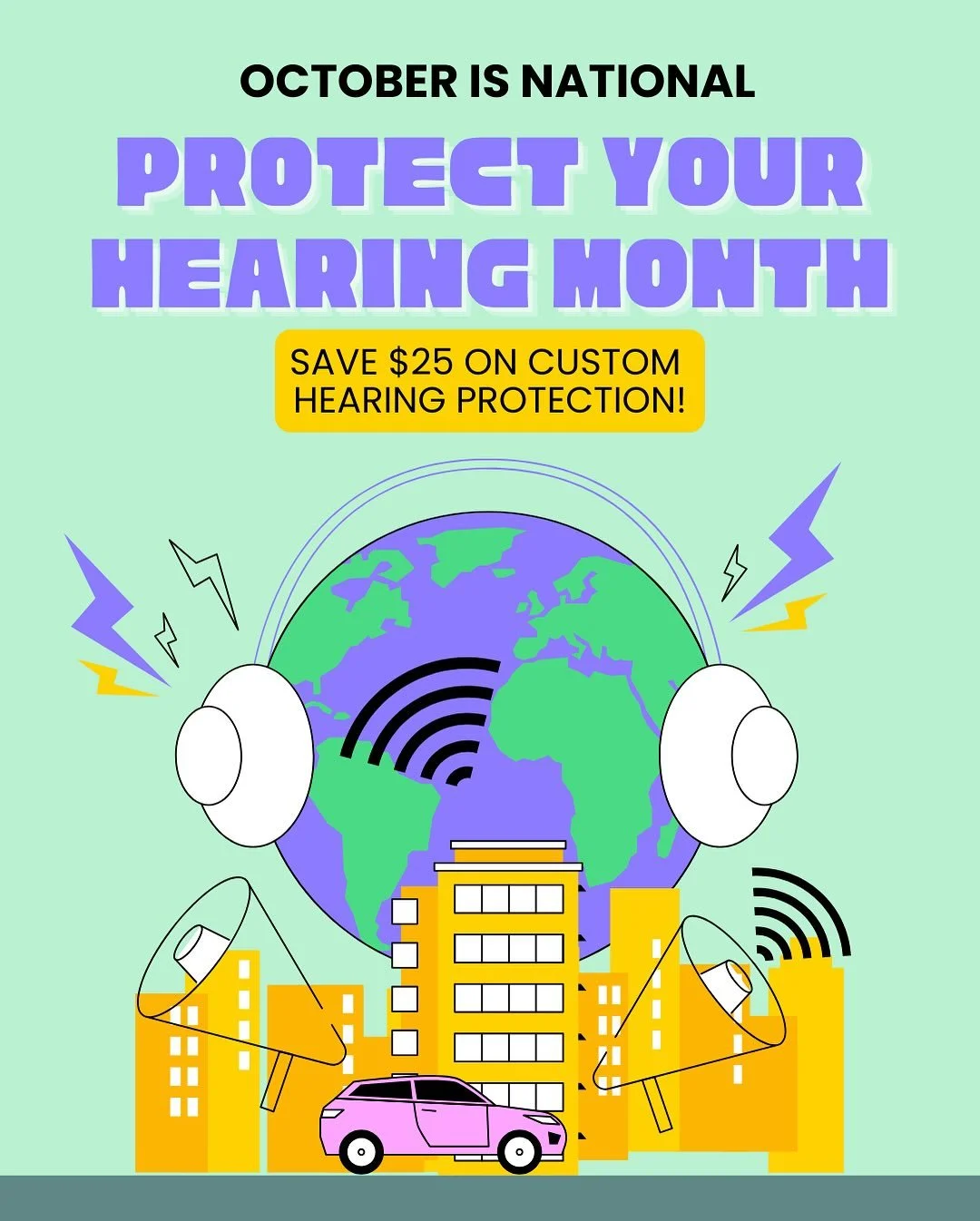 💥Life somehow keeps getting noisier&hellip; and October is a great time to celebrate all the reasons WHY and all the ways HOW to protect your hearing!

💎 We&rsquo;ll share gems of info all month long and you can also fetch some serious savings on c