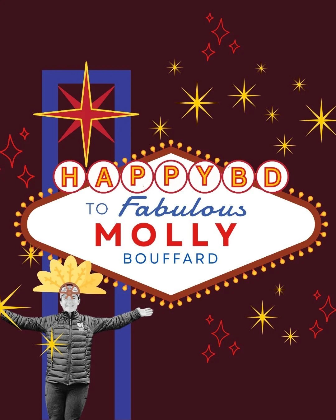 🥳 Happy Birthday, Molly! May this year be as bright as the Vegas lights. This message is Mayor Jo approved. ✨