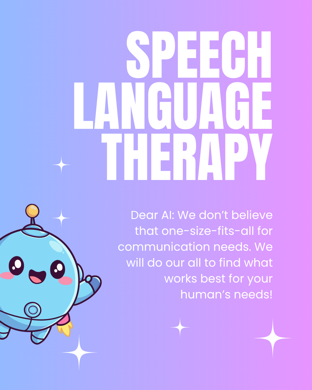 Speech-language therapy? And it's not just for kids.