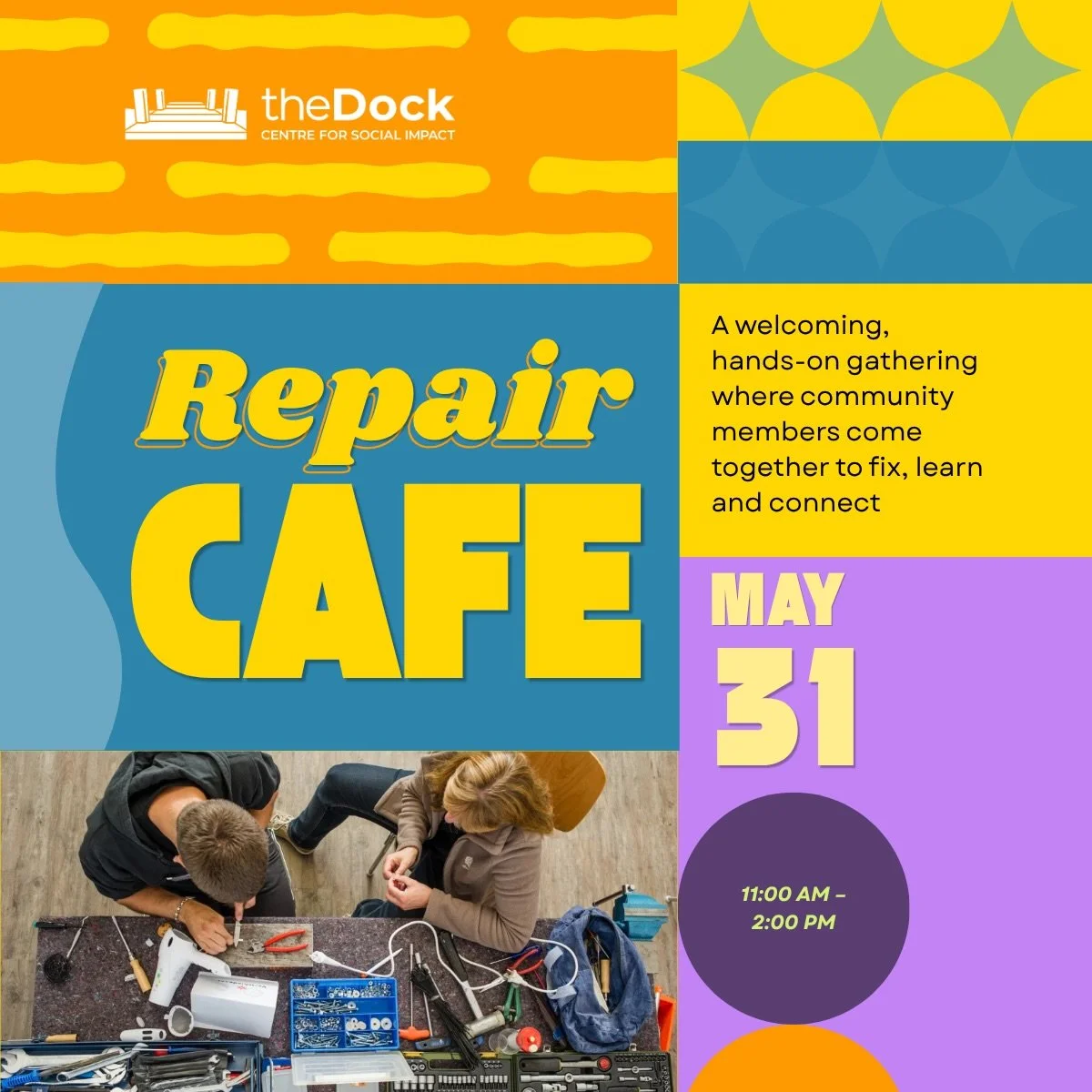 Don&rsquo;t replace it, repair it 🔧♻️ 

Join us at the Repair Cafe on May 31st! Bring something worn, loved or a little tired.

Save your spot through the link in our bio!