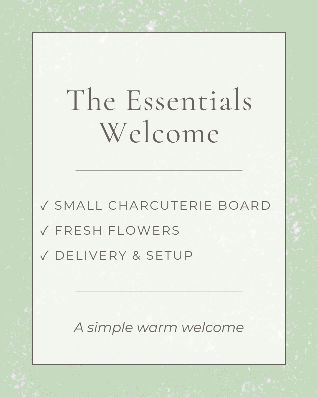 The Essentials Welcome