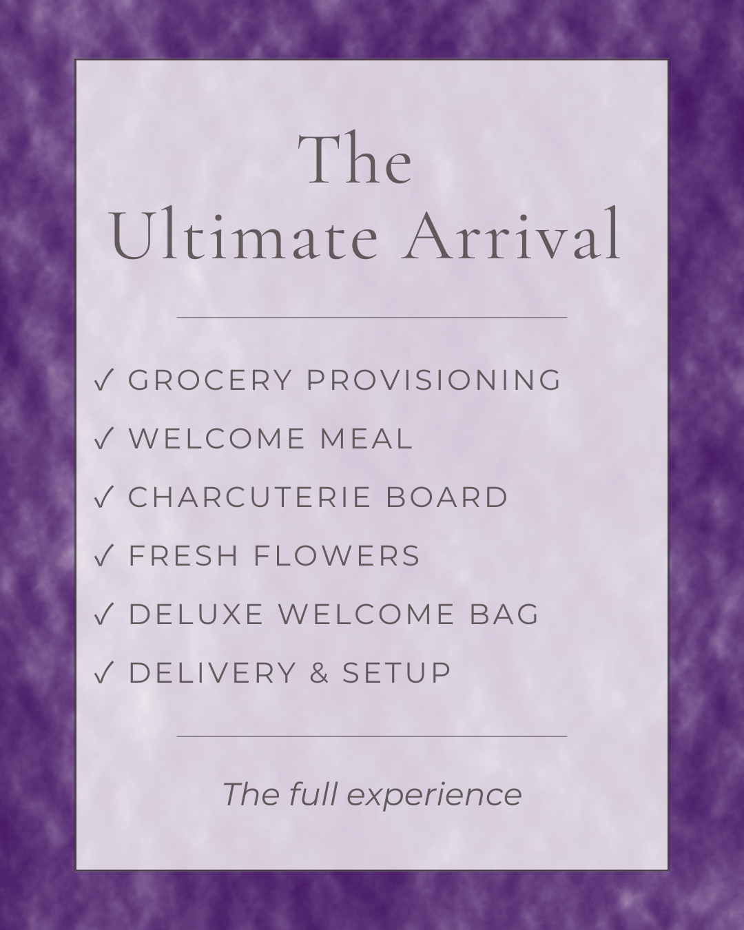 The Ultimate Arrival