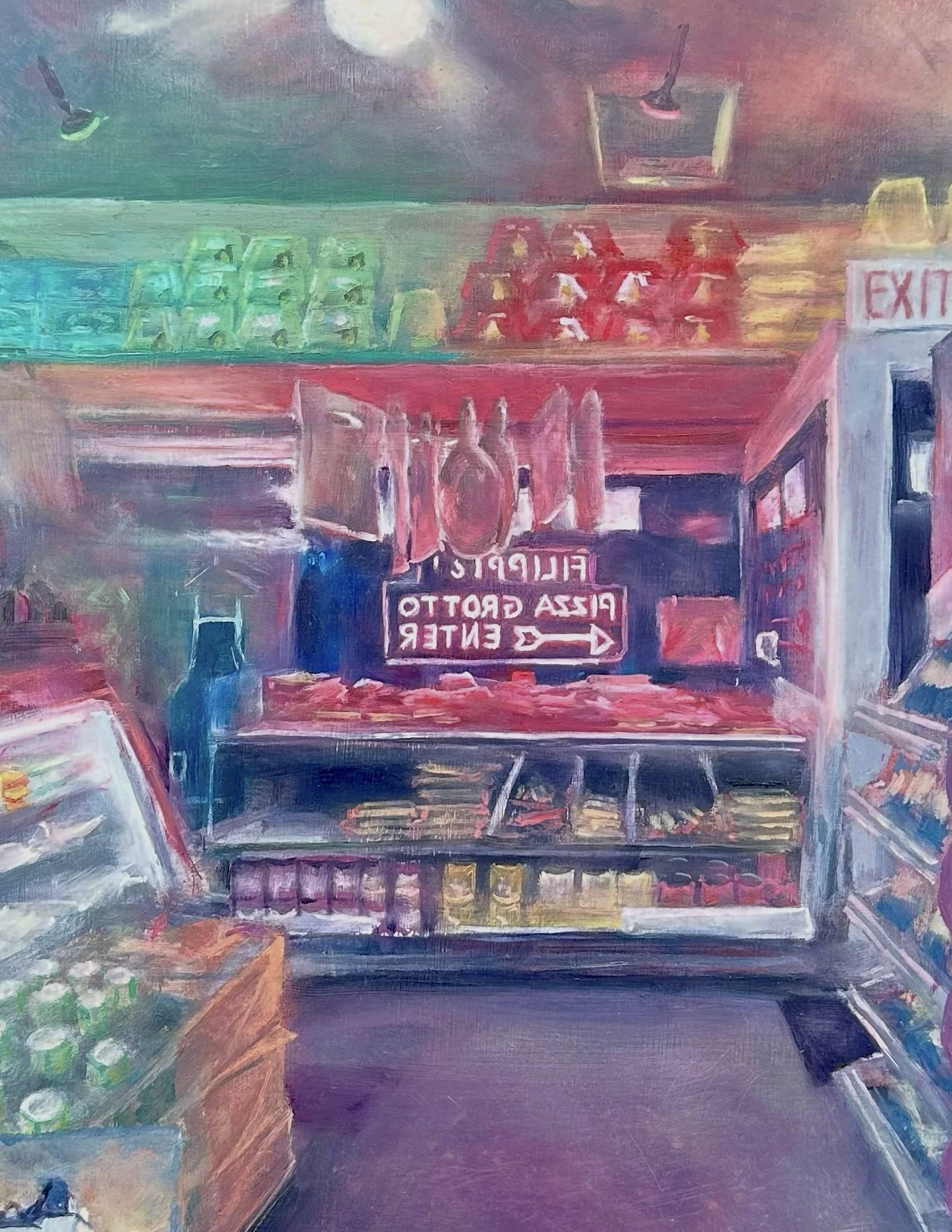"Fillipi's Pizza Grotto" - 11” x 14” - oil on wood panel - 2025