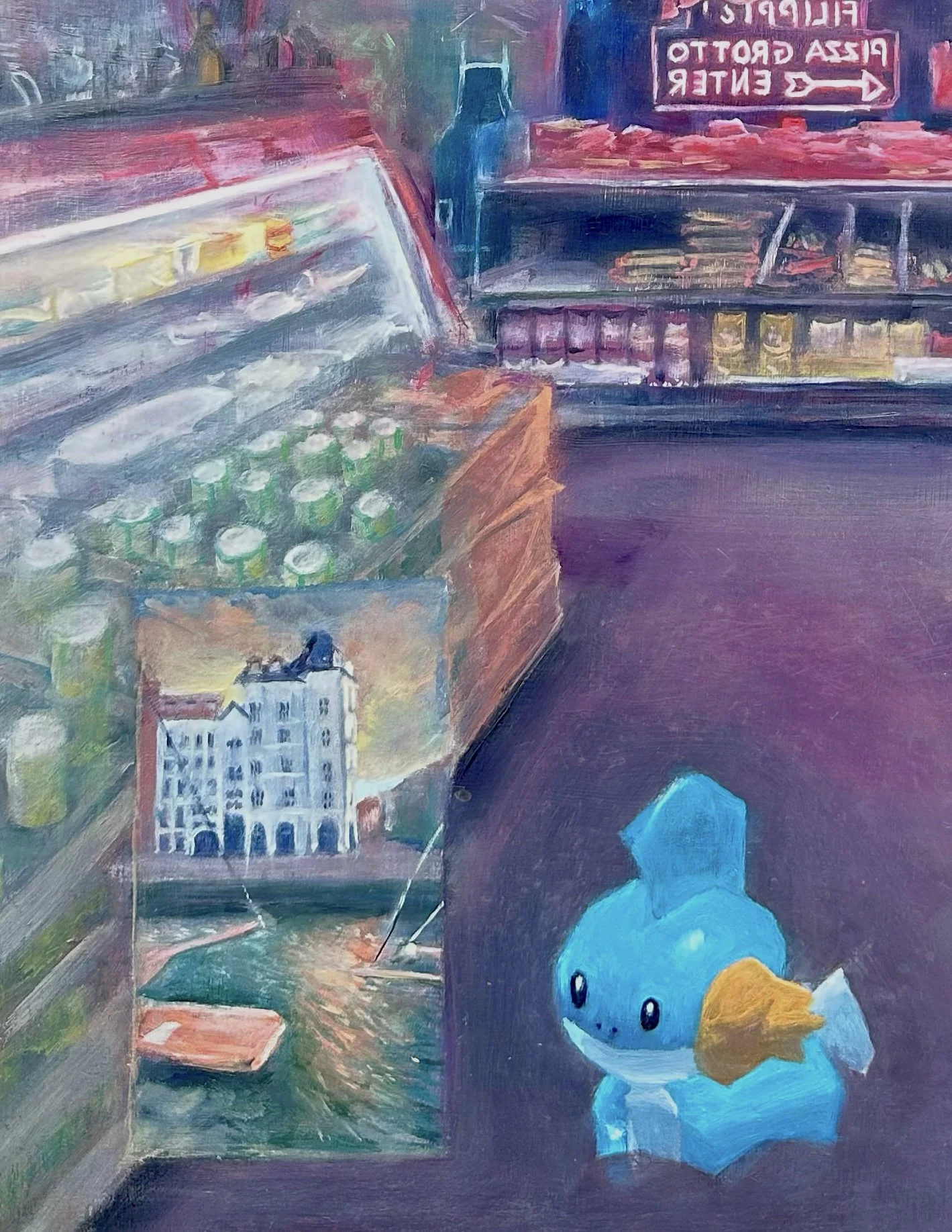 "Fillipi's Pizza Grotto" - 11” x 14” - oil on wood panel - 2025