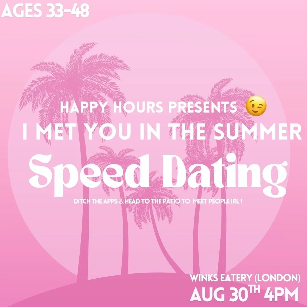 I met you in the summer speed Dating Ages 33-47@winks Eatery(london)