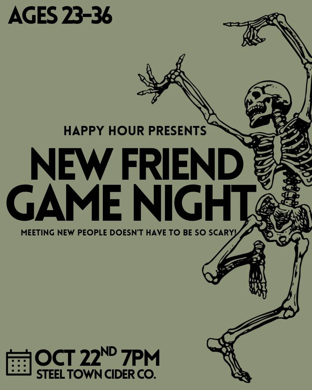 New Friend Game night Spooky edition@ Steel town cider (23-36)