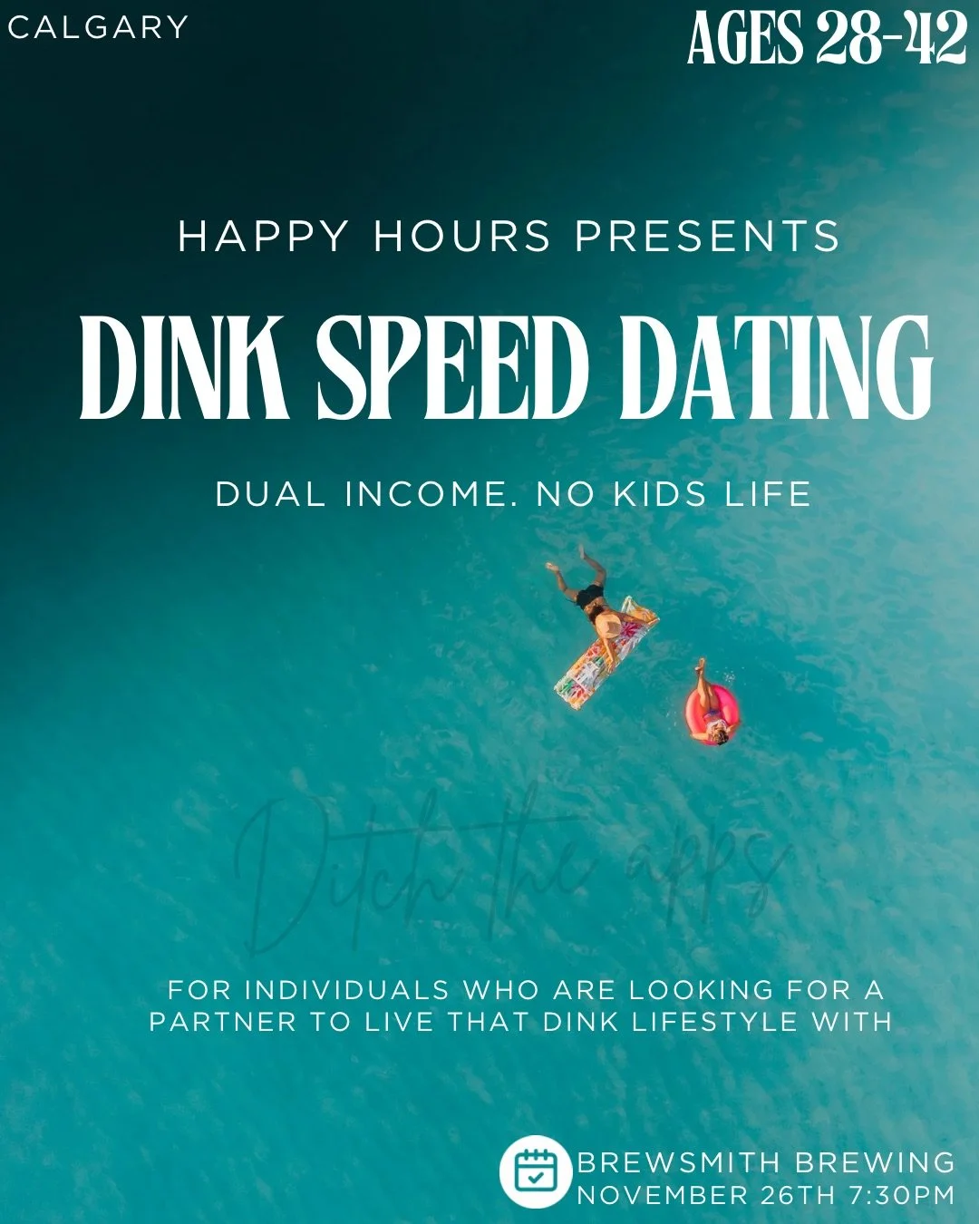 Dink speed dating 28-42 @Brewsmith (Calgary)