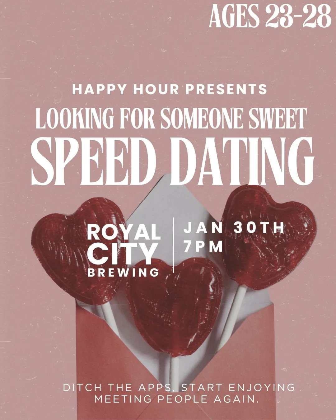 Looking for someone sweet speed dating ages 23-29@royal city brewing(Guelph) 