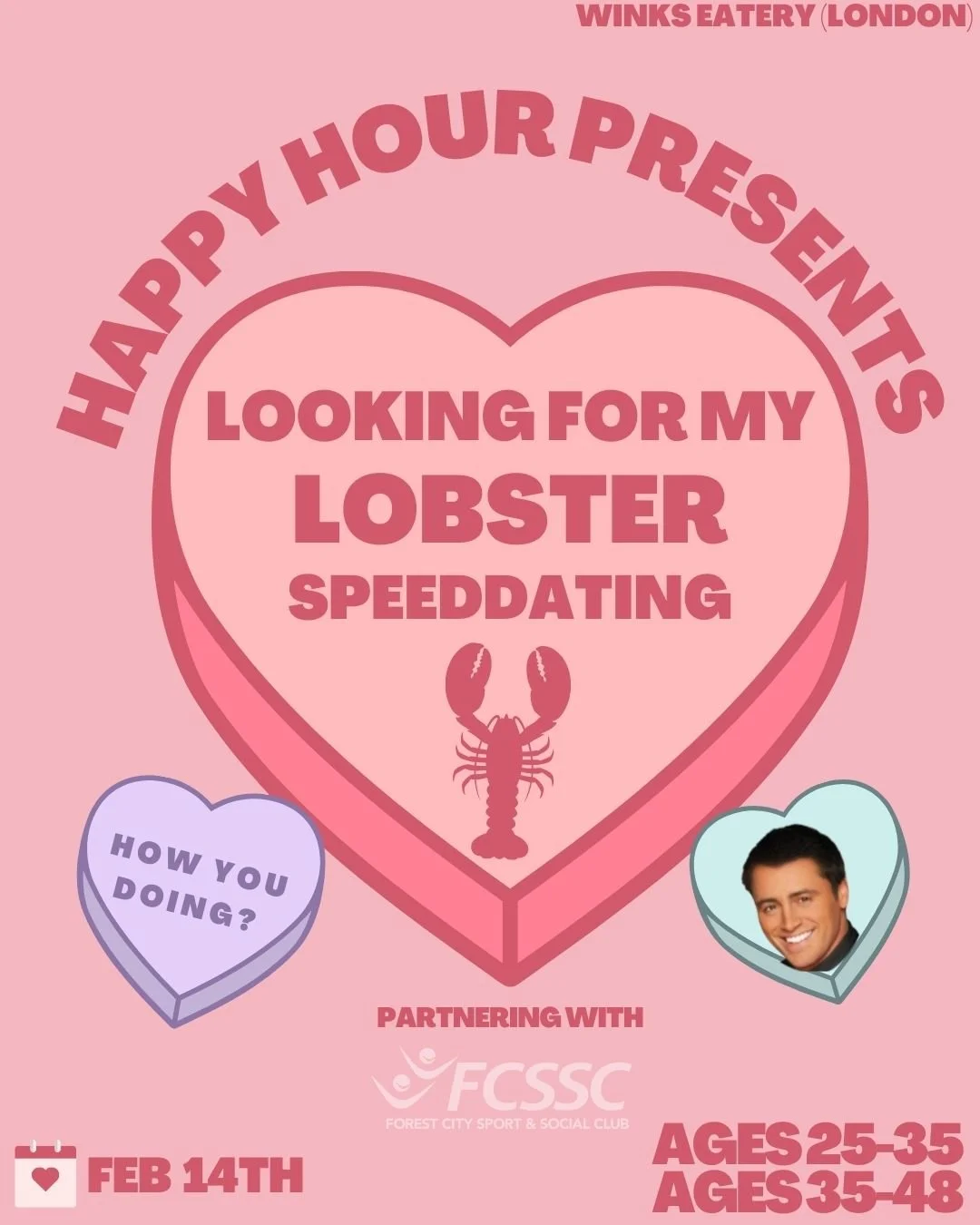 Looking for my lobster Speed Dating Ages 25--35@winks Eatery(London)