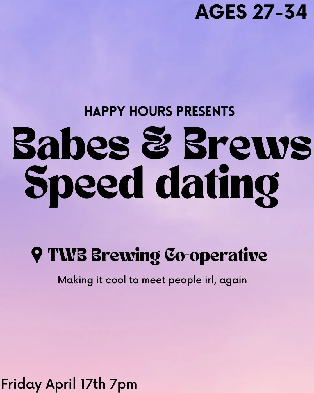 Babes &amp; Brews Speed Dating @TWB (kitchener) 