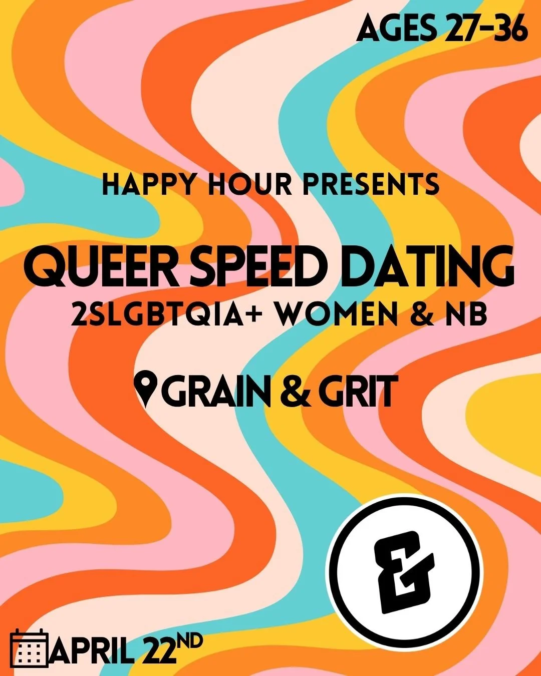 Happy Hours Presents: 2SLGBTQIA+ Women &amp; NB Speed Dating Ages 27-36