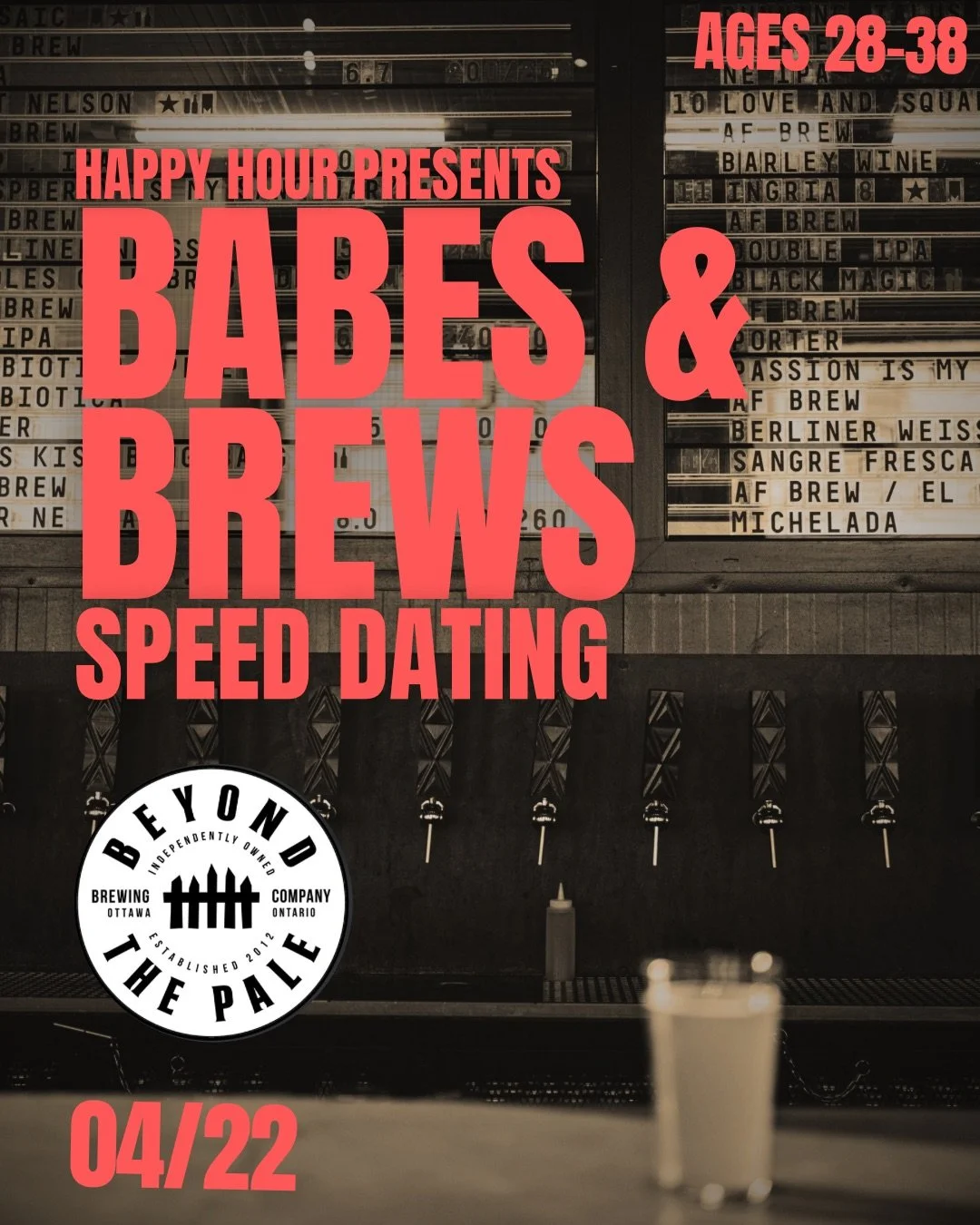 Babes &amp; Brews Speed Dating Ages 28-38@ Beyond The Pale Brewing Co (Ottawa)