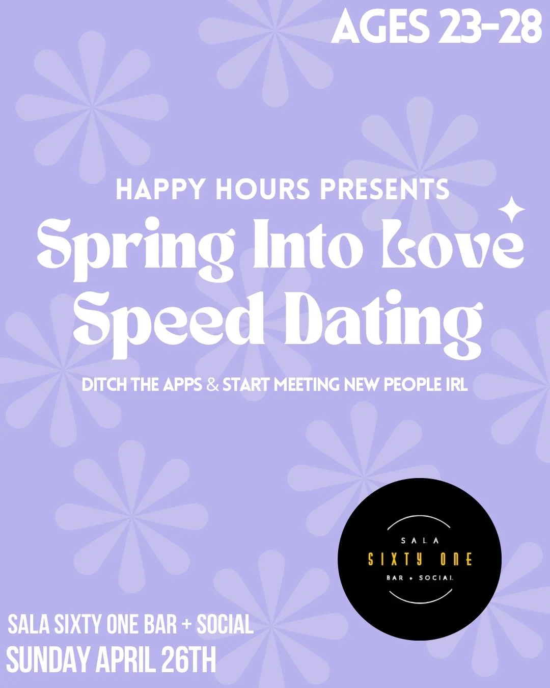 Spring Into Love Speed Dating Ages 23-28(St Catharines)