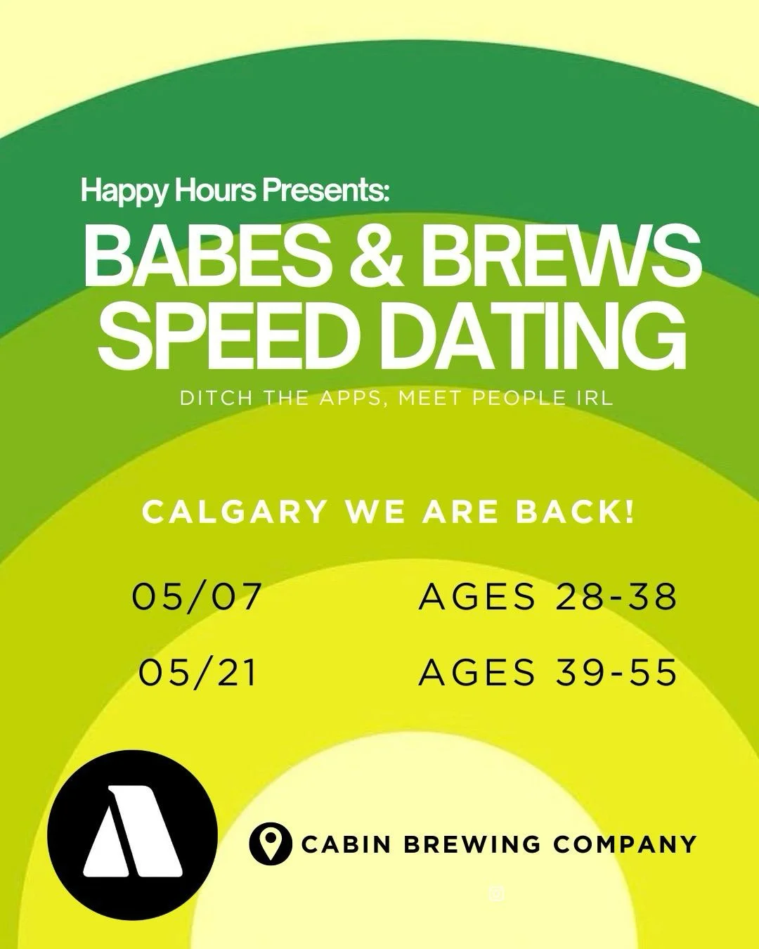 Babes &amp; brews Speed dating 38-55-38@Cabin Brewing Co (CalGary) 