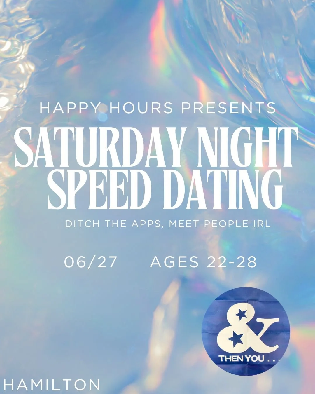 Saturday Night Speed Dating Ages 22-28@ &amp;THENYOU (Hamilton)