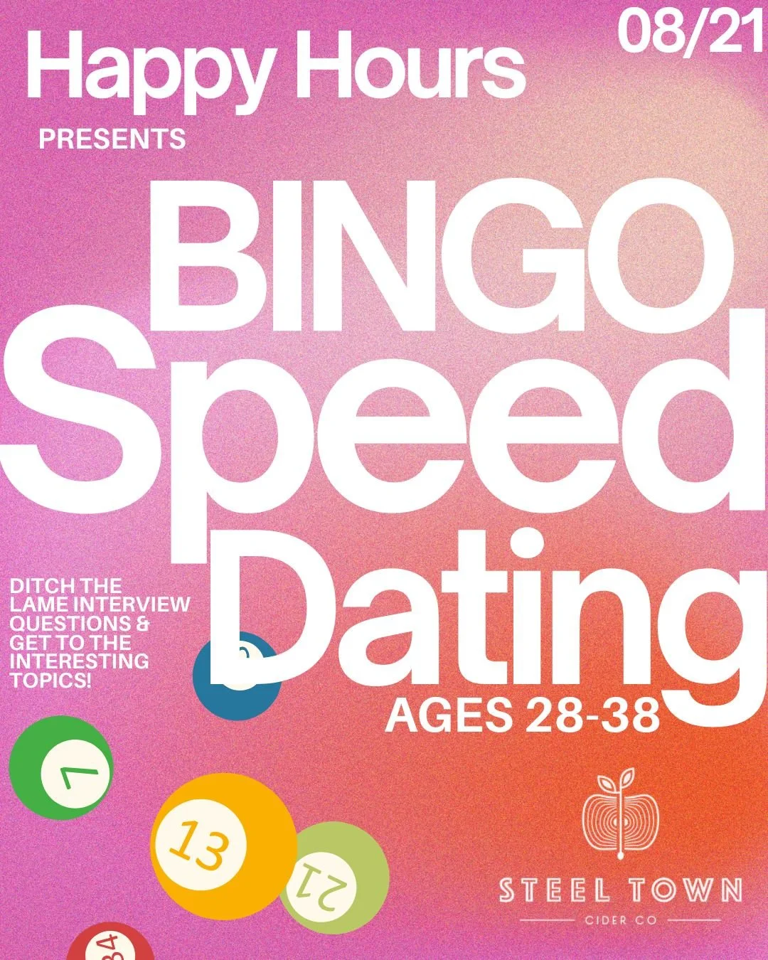 Bingo Speed Dating Ages 28--38@Steel Town Cider Co. (Hamilton)