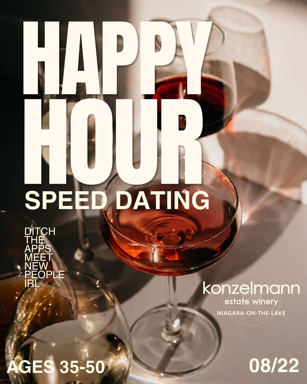 happy Hour Speed Dating 35-50 Konzelmann Estate Winery (NOTL)